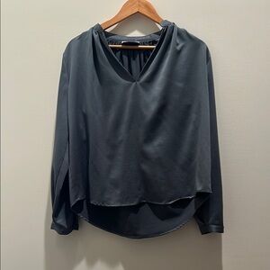 Modern Citizen Gray Asymmetrical Blouse